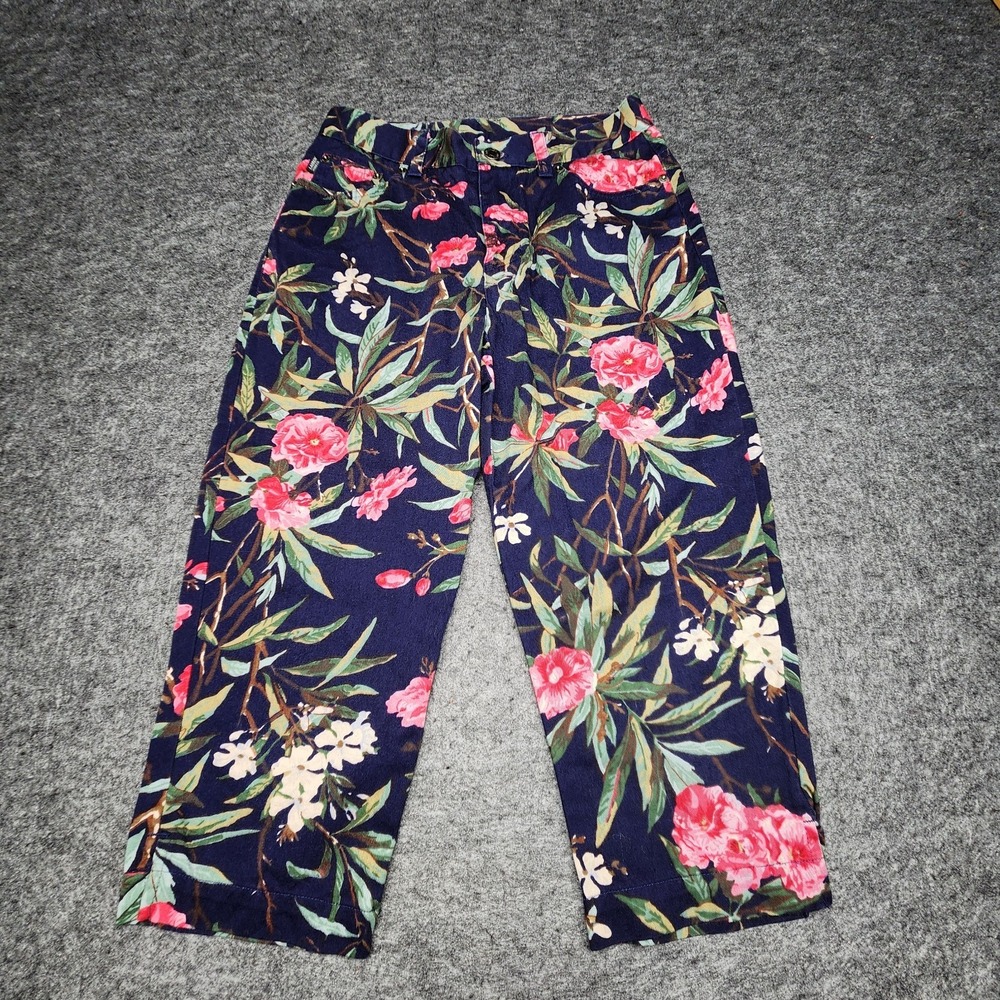 Ralph Lauren Jeans Co Vintage Floral Flower All Over Print Capris 2P Cottagecore